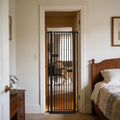 Lumizone Extra Tall Cat Gate 61.02" High 26.18"-29.91" Wide Pet Gate Black by Lumizone