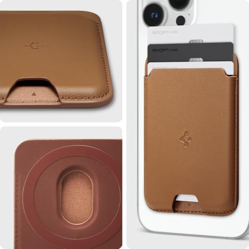 Spigen for MagSafe Wallet, Holds 3 Cards, Strong Magnet, Valentinus MagFit - Image 3