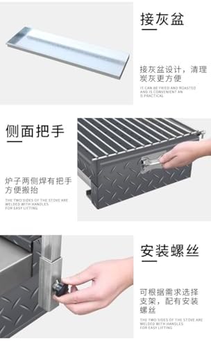 Yakitori Charcoal Grill, 47 In Household/Commercial Charcoal Barbecue Grill - Image 3