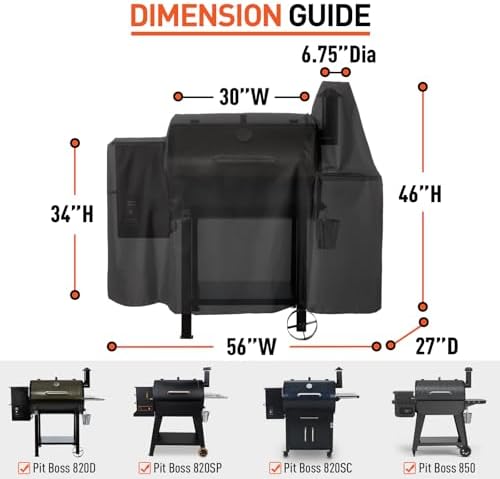 Arcedo Grill Cover Compatible with Pit Boss 820 Deluxe, Pro Series 850 - Image 2
