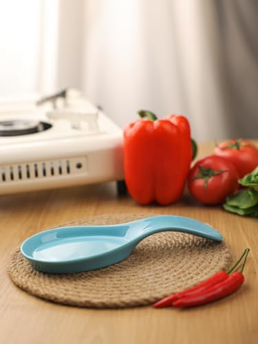 GDCZ Large Porcelain Spoon Rest for Kitchen Stove Top (Turquoise) - Image 4