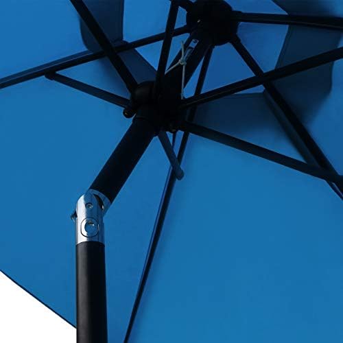 Sunnyglade 7.5' Patio Umbrella Outdoor Table Umbrella Tilt Crank Blue - Image 5