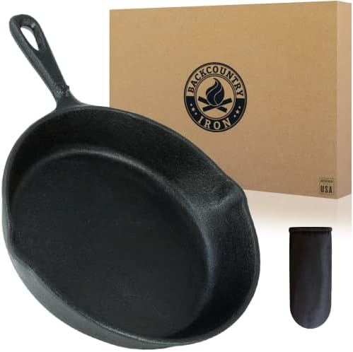 6-1/2 Inch Round Small Pre-Seasoned Cast Iron Skillet by Unknown