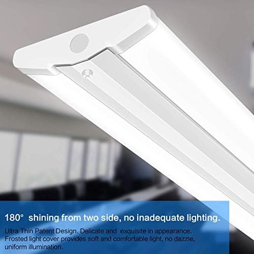 ANTLUX 110W 8FT LED Wraparound Ultra Slim Strip Lights, 12600 Lumens, 5000K, 8 Foot LED Garage Warehouse Light, No Glare, Flush Mount Office Ceiling Lighting Fixture, Fluorescent Tube Replacement - Image 2