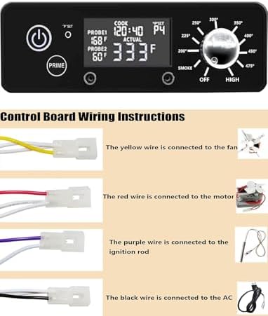 Control Board for Pit Boss Pellet Grill， for Pit Boss PB440D2/PB1150G etc Grill,with W/LCD Display Adjustable Temperature Size - Image 5