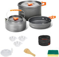 10pcs Camping Cookware Mess Kit, Outdoor Cooking Utensil Set, CT603 by ONLYFIREOUTDOORLIVING