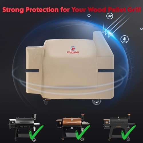 Comnova Grill Cover for Pit Boss Austin XL - 600D Wood Pellet Smoker Cover for Pitboss 1000 Series, Premium Pellet Cover for Pit Boss Austin XL 1000, Rancher XL 1000, 1150, 1100 Pro, and Z Grill 1000 - Image 4