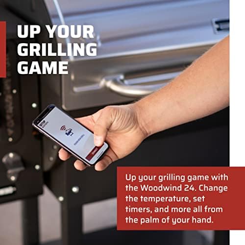 24 in. WIFI Woodwind Pellet Grill & Smoker - WIFI & Bluetooth Connectivity - Image 2