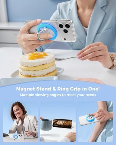 SUPERONE MagSafe Phone Grip, Adjustable Magnetic Phone Ring Holder Stand - Image 6