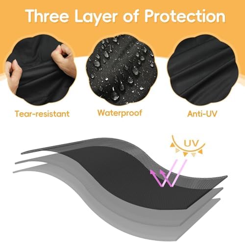 Grill Cover for Weber 9010001 Traveler Portable Grill, Replace 7030 - Image 7