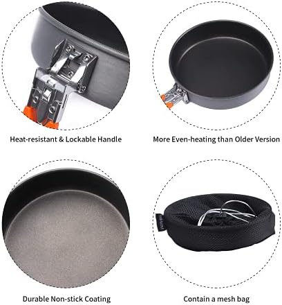 Fire-Maple 7.6 Inch Camping Frying Pan Portable Nonstick Camping Skillet - Image 5