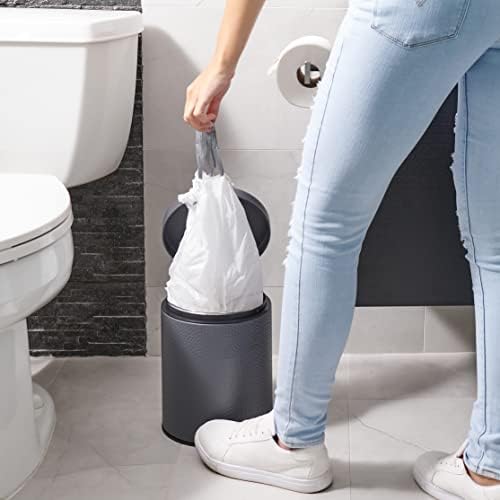 Plasticplace 6 Gallon Trash Bags White Drawstring Garbage Can Liners,17” x 20”,for Bathroom Kitchen Office Car Small Trash Bags,Leak-Proof & Tear-Resistant,100 Count (Pack of 6) - Image 3