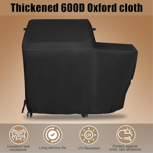 Grill Cover for Traeger Woodridge Electric Wood Pellet Smoker Grill - Image 3