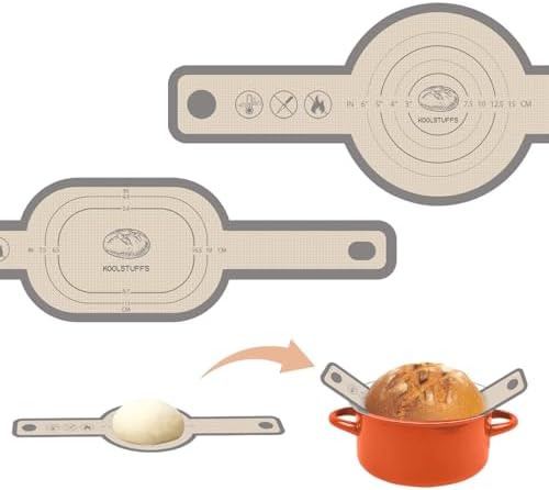 2 PCS Silicone Bread Sling with Round and oval, Grey by Koolstuffs