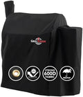 GrillTough Heavy Duty Smoker Cover, Adjustable Straps, Black by GrillTough