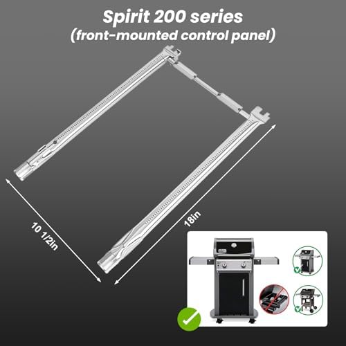 Grill Parts for Weber Spirit E210, Grill Replacement Parts for Spirit & GS4 Spirit 2 200 E210, E220, S210 & S220 Gas Grill, 7637 Grill Grates, 7635 Flavorizer Bars, 69785 Burner Tubes, 7642 Igniter - Image 6