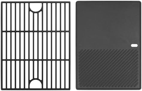 17" Cooking Grates and Griddle for Nexgrill Grill Parts 720-0830H 720-0783E Nexgrill Replacement Parts 5 Burner 720-0888N 720-0888 720-0697, Grill Parts for Kenmore, Uniflame and More by BBQration