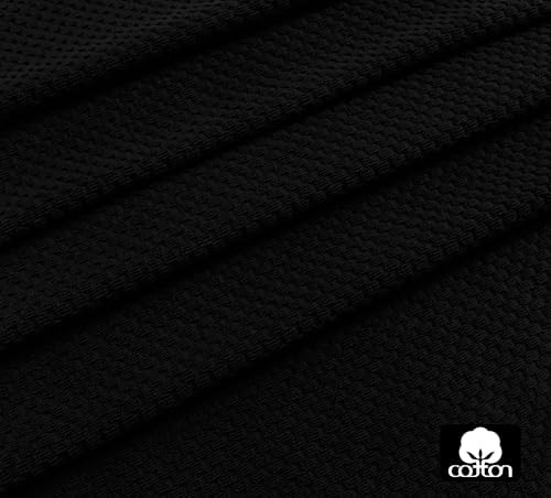COTTON CRAFT Pool Lounge Chair Cover - 2 Pack Euro Spa Waffle Weave - Black - Image 7