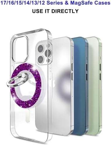 Magnetic Phone Ring Holder for MagSafe, Light Purple - Image 4