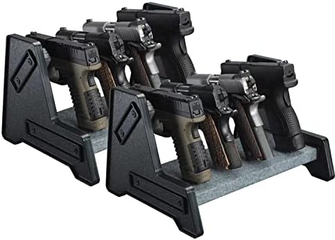 Mind and Action Pistol Rack, Handgun Holder for Safe, Cabinet Organizer, Gun Accessories, Gifts for Men by MindAction