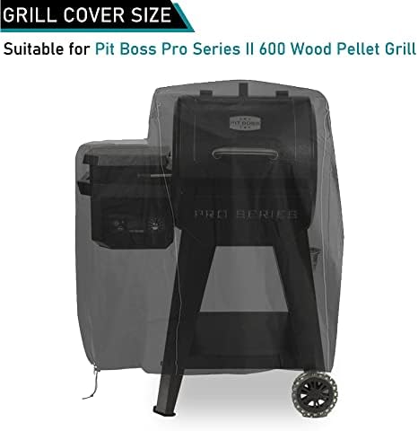 ZJYWSCH Grill Cover for Pit Boss Pro Series II 600 Wood Pellet Grill Smoker PB600PS1 600D Heavy Duty Waterproof Pit Boss 600 Grill Cover - Image 2