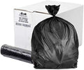 Plasticplace 25 Gallon High Density Trash Bags │ 8 Microns │ Black Garbage Can Liners │ 30” x 37” (500 Count) by Plasticplace