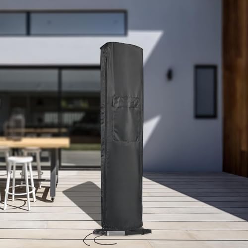 Customized Patio Heater Covers, Waterproof Outdoor Electric Heater Cover with Zipper Heavy Duty Storage Cover for Patio Outside Home Use - Image 6