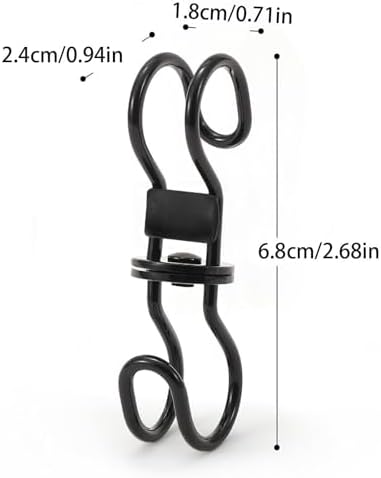 S Shaped Hooks 360 Degree Rotating Metal Heavy Duty Utensil Holder - Image 6