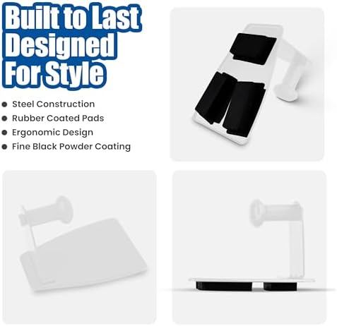 Magnetic Paper Towel Holder Heavy Duty Steel Refrigerator Kitchen Fridge Bar Grill BBQ RV (White, 1) - Image 3