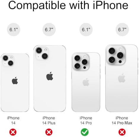 for iPhone 14 Pro Case, Magnetic Matte Frosted Dual-Layer Striped Phone Case for Women, Retro Aesthetic Cover Compatible with MagSafe Accessories - Berry Sage - Image 3