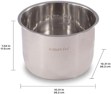 Instant Pot Stainless Steel Inner Cooking Pot 8-Qt, Polished Surface, Rice Cooker, Stainless Steel Cooking Pot - Image 3