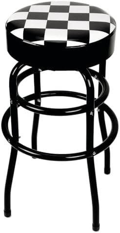 Performance Tool W85023 28.5 in. Checkerboard Swivel Bar Stool by PerformanceTool