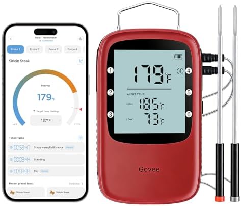 Govee Bluetooth Meat Thermometer Digital with App Alerts and Timer Mode by Unknown