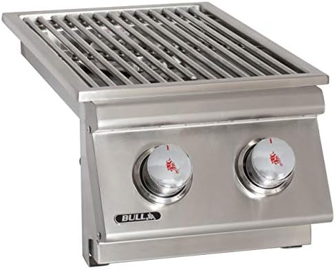 Bull Outdoor Products 30009 Natural Gas Slide-In Double Side Burner, Front and Back Design by Unknown