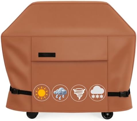 BBQ Grill Cover 57 Inch Waterproof 2-4 Burners Gas Grill Cover by Yewltvep
