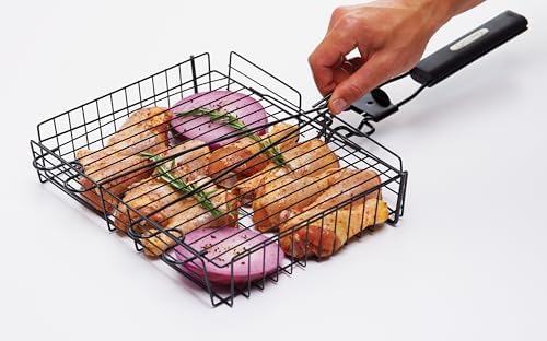 GrillPro 24876 Deluxe Non Stick Broiler Basket with Detachable Handle - Image 7
