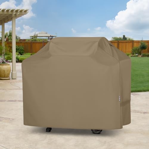 Unicook 55 in. Grill Cover Heavy Duty Waterproof for Outdoor, Neutral Taupe - Image 6