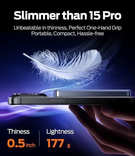 MOVE SPEED 0.5'' 10,000mAh Magnetic Power Bank, MagSafe Portable Charger iPhone 17 Air Accessories,Magsafe Battery Pack for iPhone 17 Pro Max Air/16/15/14/13/12,Travel Essential,Glacier Gray - Image 3