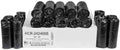 Aluf Plastics 10 Gal Black Trash Bags, 8 Micron (EQ.), 24" x 24" (1000 Pk) by AlufPlastics