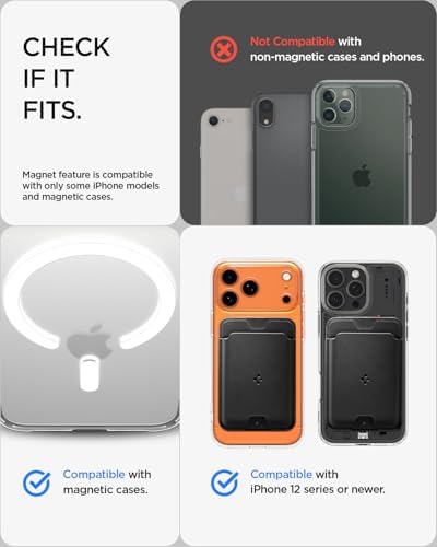 Spigen for MagSafe Wallet, Holds 5 Cards, Strong Magnet, Valentinus MagFit - Image 2