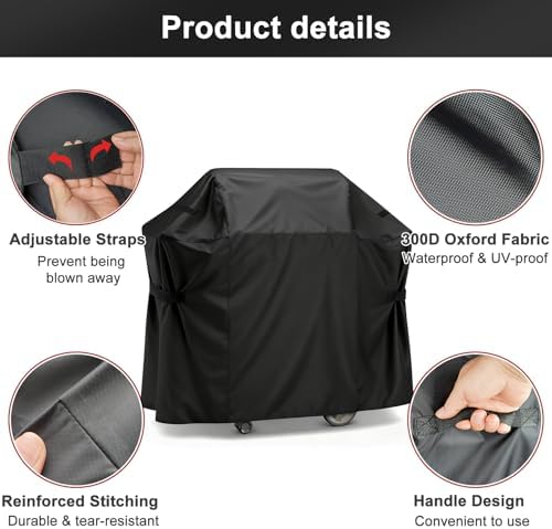 LBTING Grill Cover, 48-inch Heavy Duty Waterproof BBQ Gas Grill Cover - Image 3
