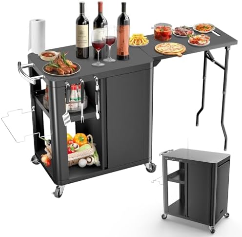 Grill Table Stand for Ninja Woodfire and Blackstone by Uniflasy