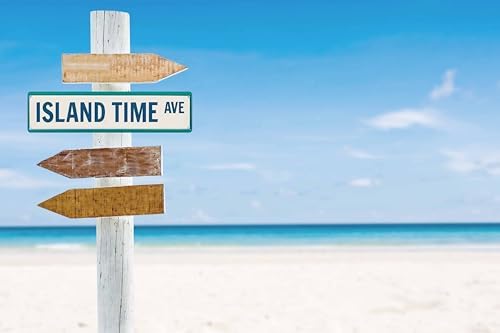 Island Time Ave Metal Sign 4x16in Tropical Beach Plaque for Home Bar Yard Living Room Cool House Garden Decor - Image 5