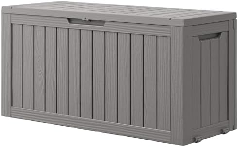 KAMABOKO Outdoor Storage Box, 85 Gallon Deck Box Outdoor Waterproof Patio by KAMABOKO