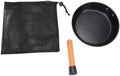 Outdoor Skillet Outdoor Frying Pan, Stainless Steel Camping Skillet Lightweight For Camping Cookware (CW-14 Wooden Handle Frying Pan) by Unknown