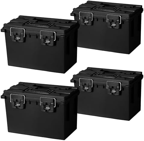 Sheffield XL Ammo Box Made in USA, Stackable Lockable Ammo Storage Box by Sheffield