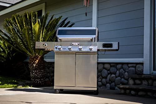 Monument Grills Denali Series, Denali 405 4-Burner Liquid Propane Gas Smart bbq Grill Stainless Steel with Rotisserie Kit(2 items) - Image 3