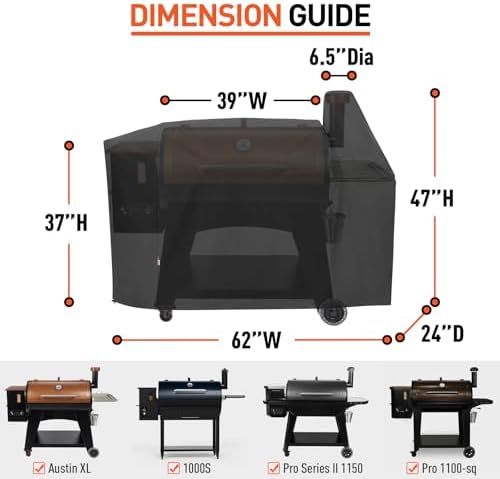 Arcedo Grill Cover Compatible with Pit Boss Austin XL, Wood Pellet Grill and Smoker Cover for Pitboss 1000, Rancher XL, 1100 pro, 1150, All Weather Protection BBQ Accessories - Image 2