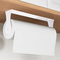 Paper Towel Holder Under Cabinet, Wall Mount,Adhesive or Drilling, White by Awarmhome