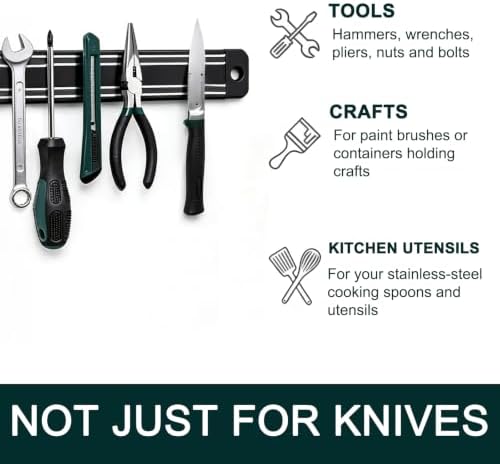 Magnetic Knife Strips,Magnetic Knife/Tool Holder for Wall/Refrigerator - Image 5
